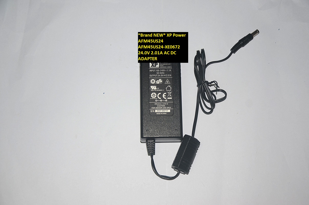 *Brand NEW* XP Power 24.0V 2.01A AFM45US24-XE0672 AFM45US24 AC DC ADAPTER